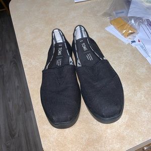 vans black womens 6 slip on shoes